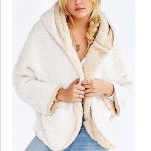 Urban outfitter cozy hooded reversible coat